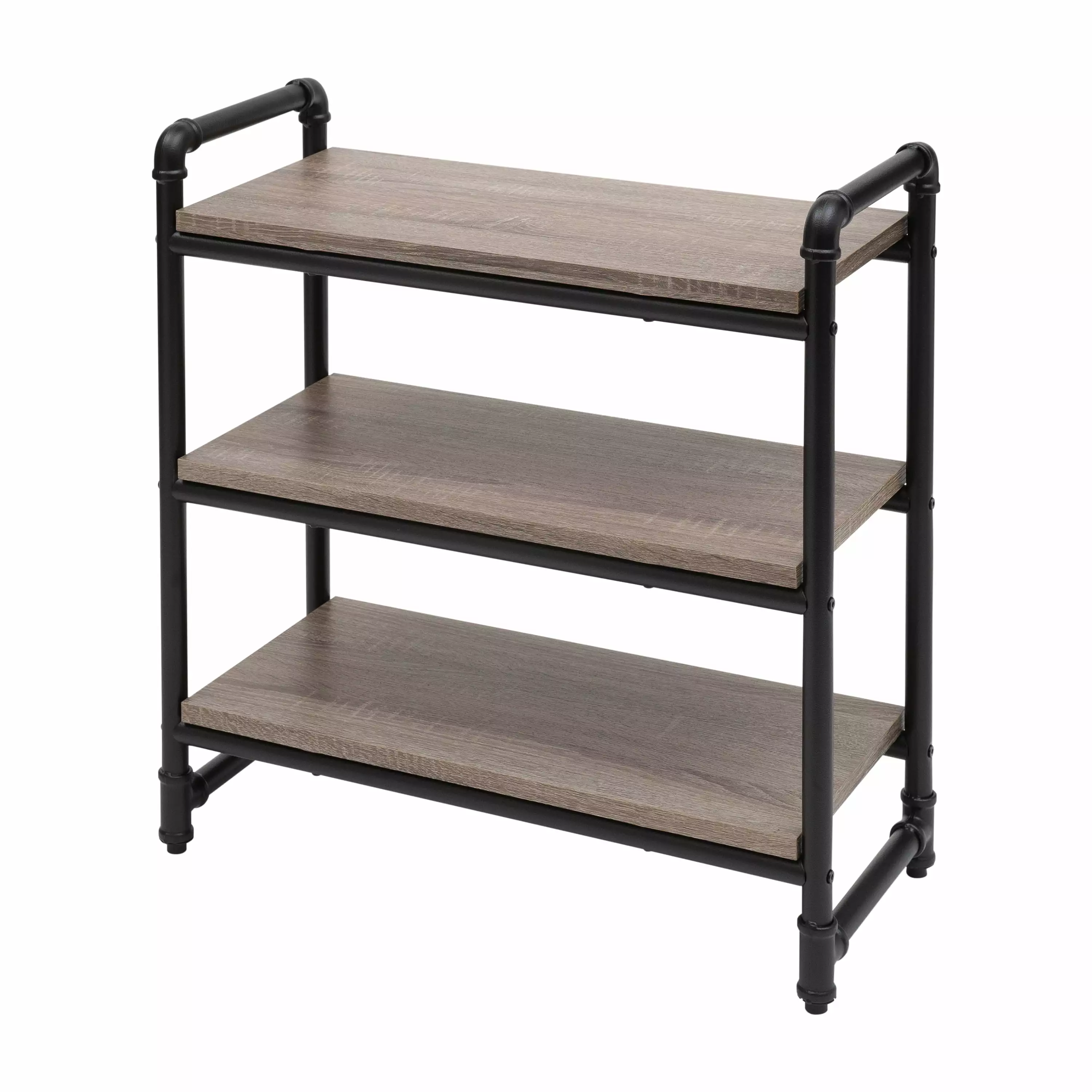 Organize It All 3 Tier Pipe Line Freestanding Bathroom Storage Shelf Unit