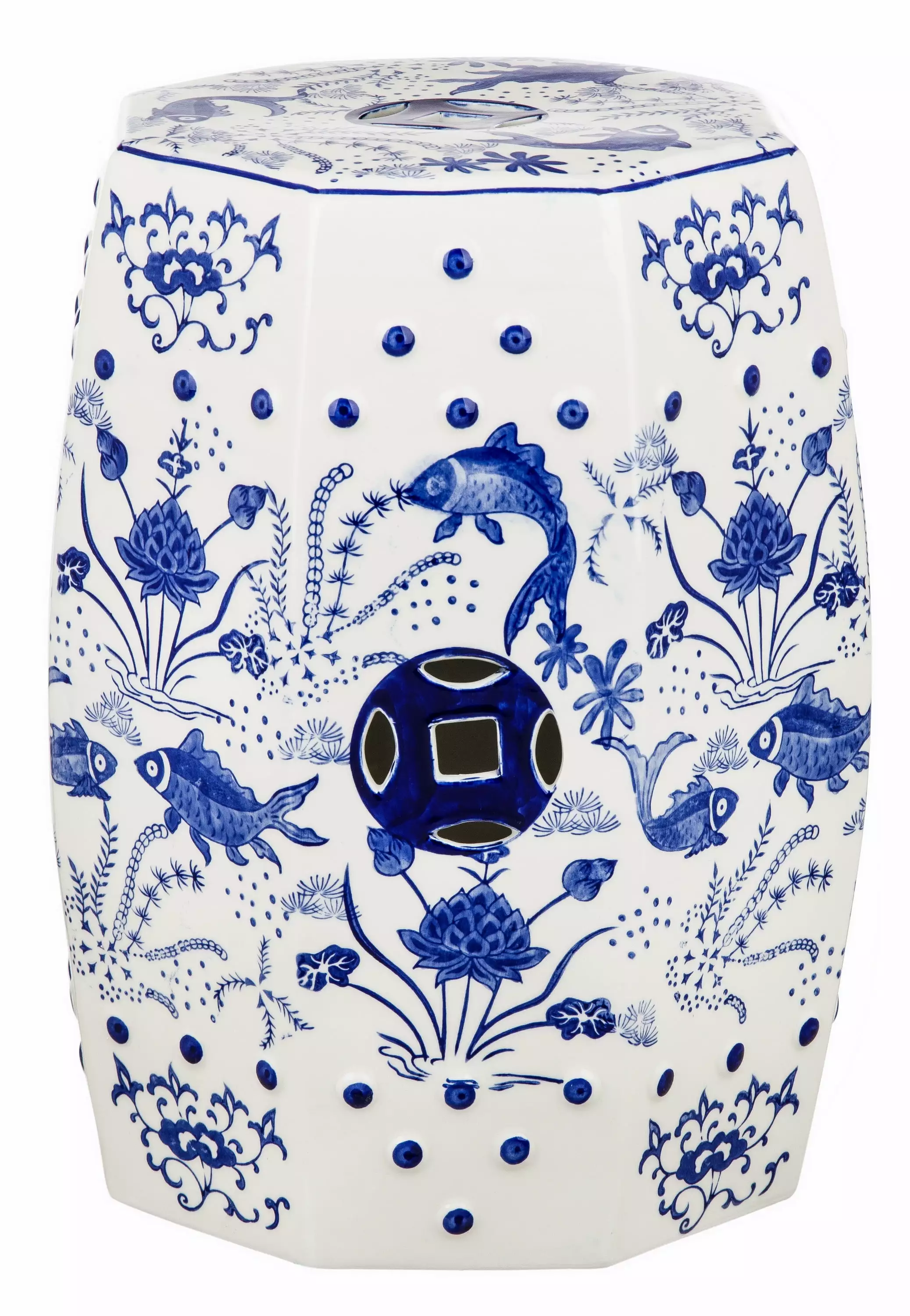 Safavieh Cloud 9 Chinoiserie Ceramic Garden Stool