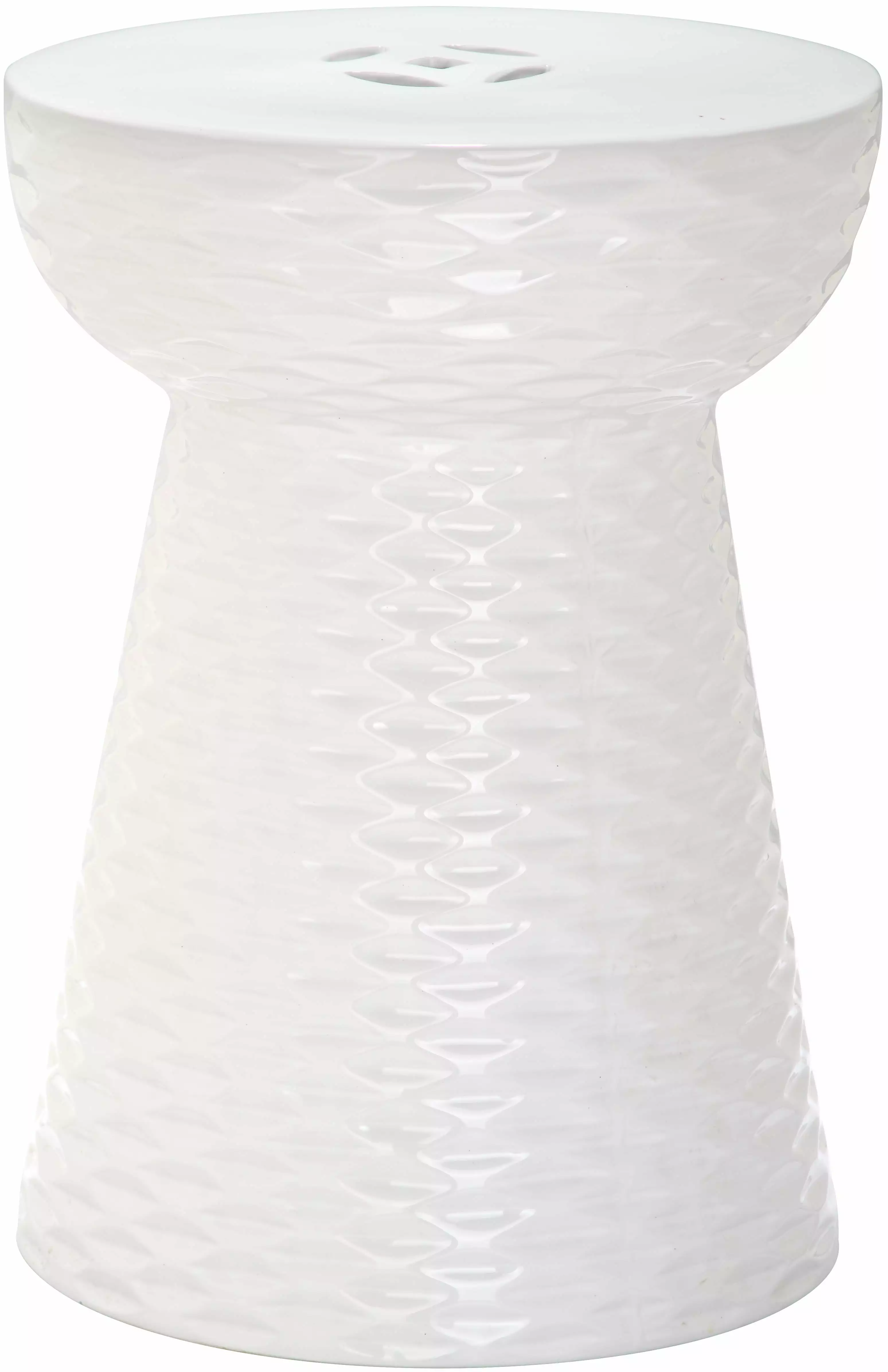 Safavieh Daphne Solid Indoor/Outdoor Garden Patio Stool. White